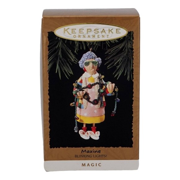 Hallmark Keepsake Ornament Maxine Blinking Lights MAGIC - Handcrafted 1994 - Picture 6 of 8